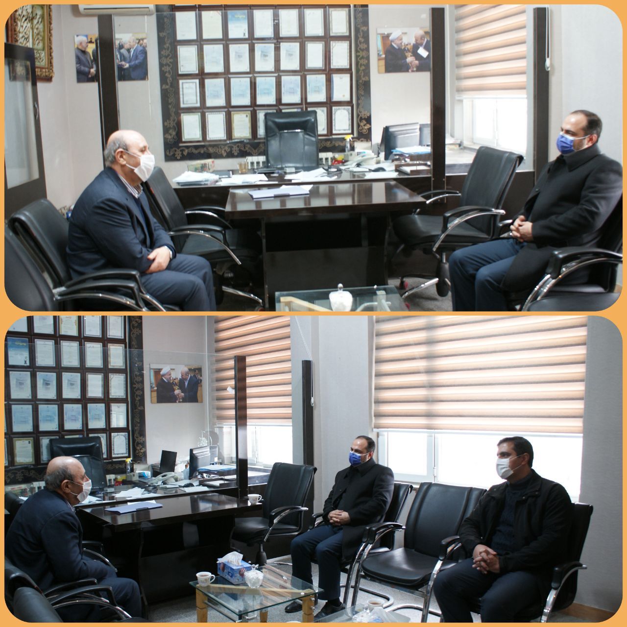 دیدار فرماندار شهرستان بناب با محمدرضا طبیبی صادرکننده ممتاز کشوری