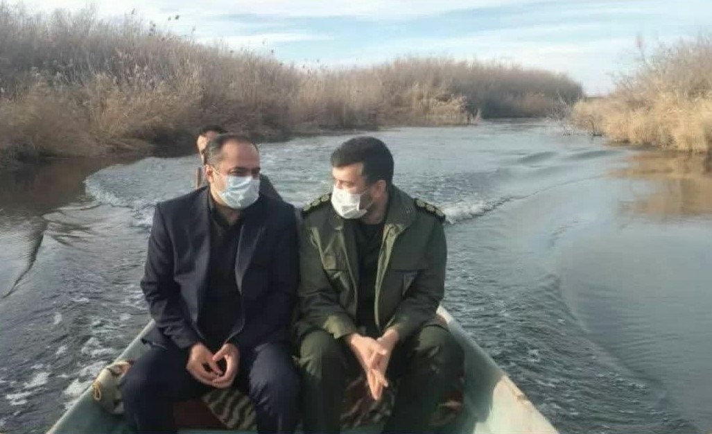 بازدید فرماندار شهرستان بناب به همراه فرمانده سپاه ناحیه بناب از تالاب قره قشلاق