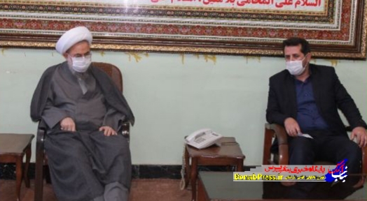 دیدار مدیر آموزش و پرورش شهرستان بناب با امام جمعه این شهر همزمان با هفته امور تربیتی