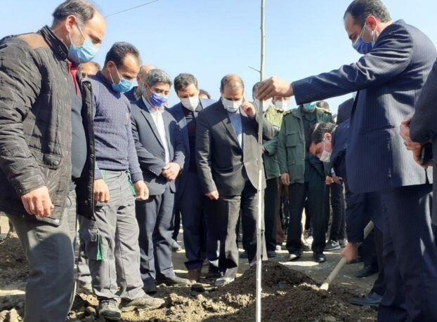کاشت و توزیع بیش از ۵۰۰۰ اصله نهال رایگان در بناب