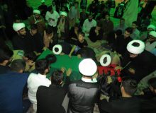  مراسم وداع با پیکر استاد آتش زر در حوزه علمیه بناب برگزار شد