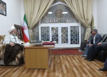 دیدار رئیس و کارکنان اداره منابع طبیعی شهرستان بناب با حجت الاسلام والمسلمین باقری بنابی