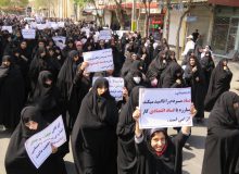 راهپیمایی نمازگزاران بنابی در حمایت از حجاب و عفاف/ گزارش تصویری