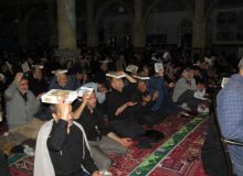 مراسم احیای شب بیست و سوم ماه رمضان در بناب