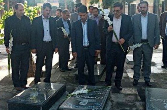 تجدید بیعت کارکنان و قضات دادگستری شهرستان بناب با شهداء