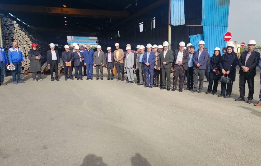 حضور اعضای کمیسیون معادن و صنایع معدنی اتاق بازرگانی ایران در مجتمع فولاد ظفر بناب