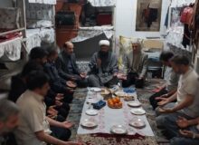 حضور دادیار ناظر زندان بناب در لحظه تحویل سال جدید در زندان مراغه