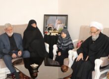 دیدار مدیر حوزه علمیه بناب با خانواده شهید رحمتی به مناسبت سال نو