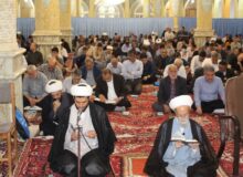 مراسم دعای عرفه در مسجد جامع بناب برگزار شد