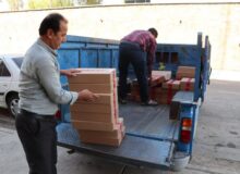 هدیه نوشت‌افزار به دانش‌آموزان تحت پوشش بهزیستی توسط فولاد صنعت بناب