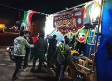 موکب‌های بناب در سوگ رهبر شهید برپا شدند